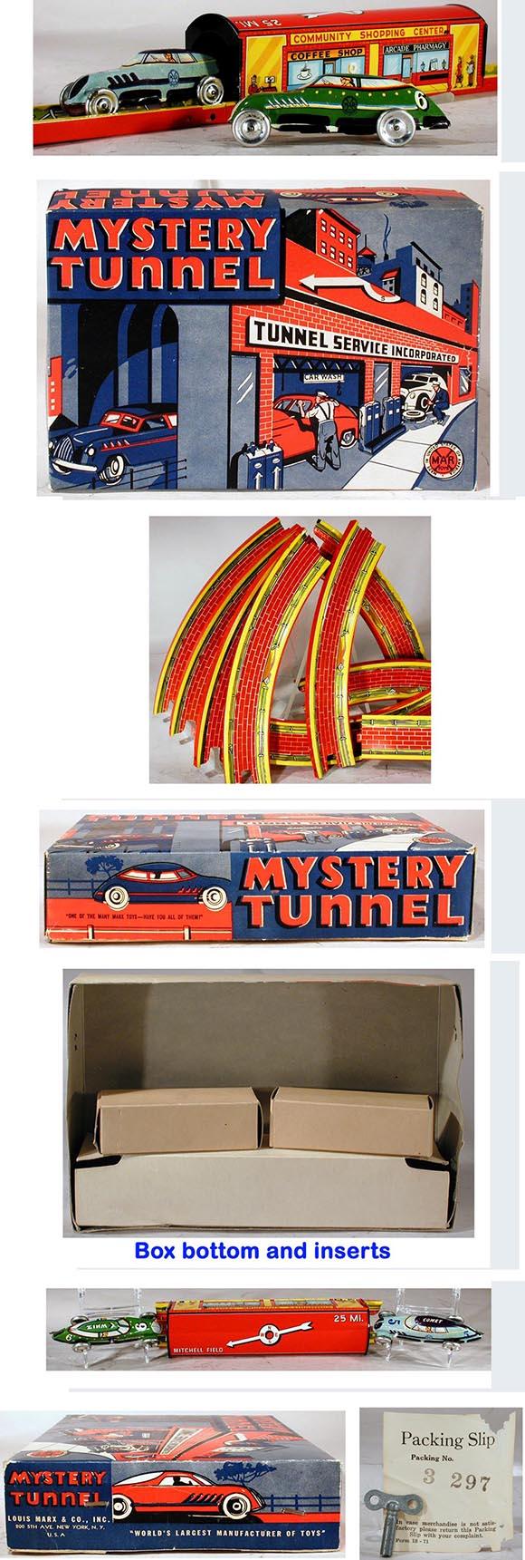c.1949 Marx, 12pc. Mystery Tunnel in Original Box #2